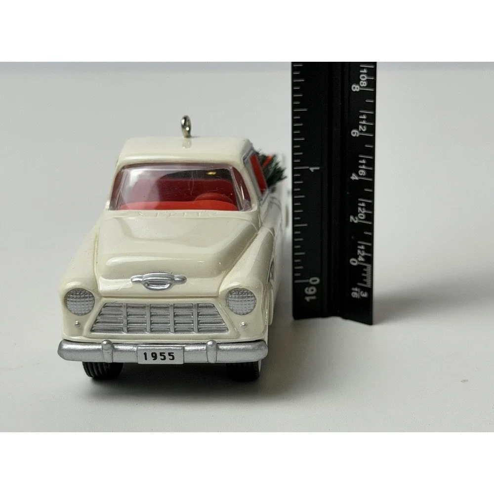 Hallmark 1955 Chevrolet Cameo Truck Ornament White VTG 1996 Keepsake Tree Gift